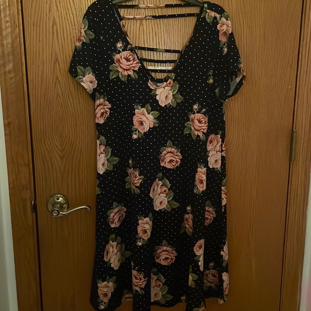 Small Alya’s Dark Blue Floral Dress